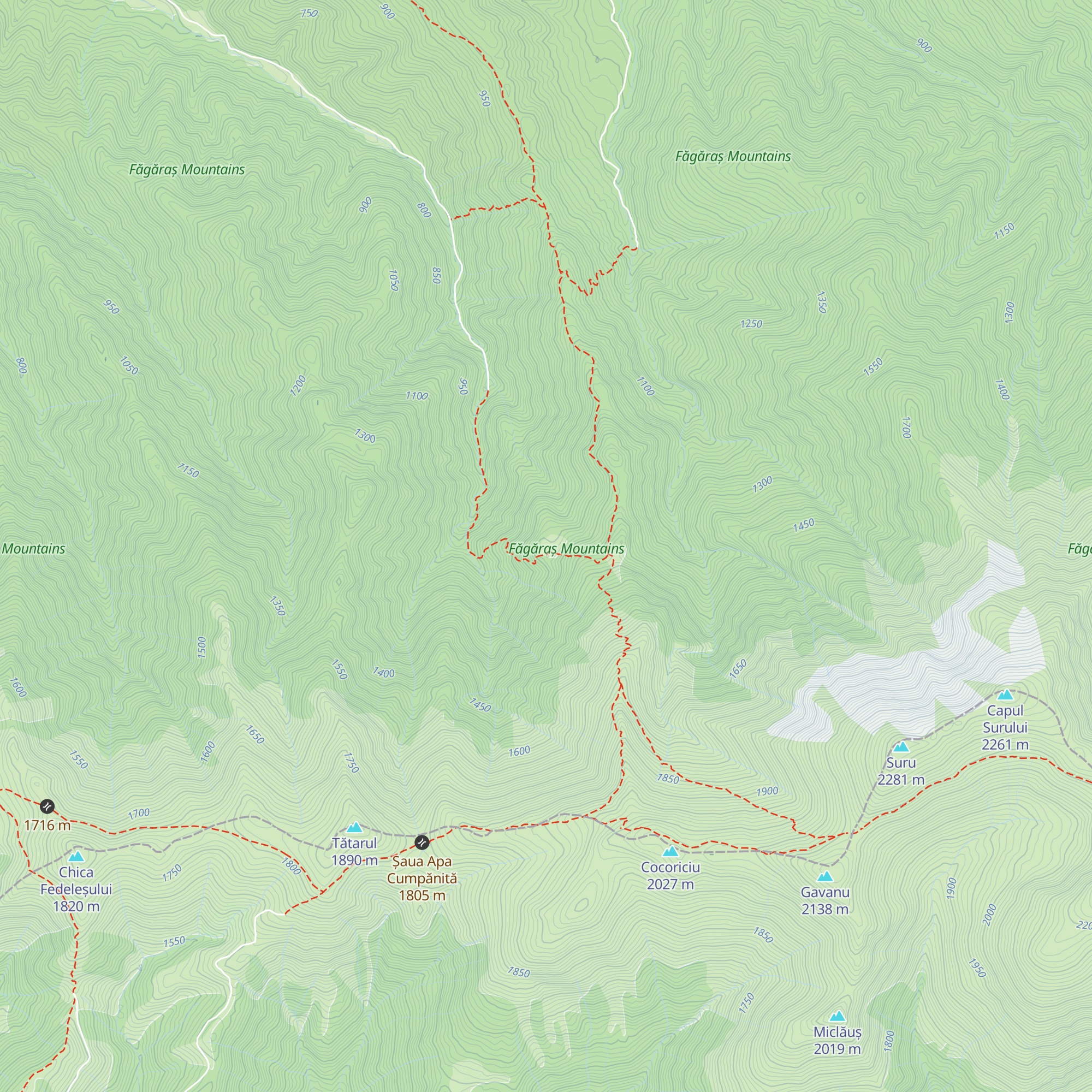 Stâna Suru (fără oi) map