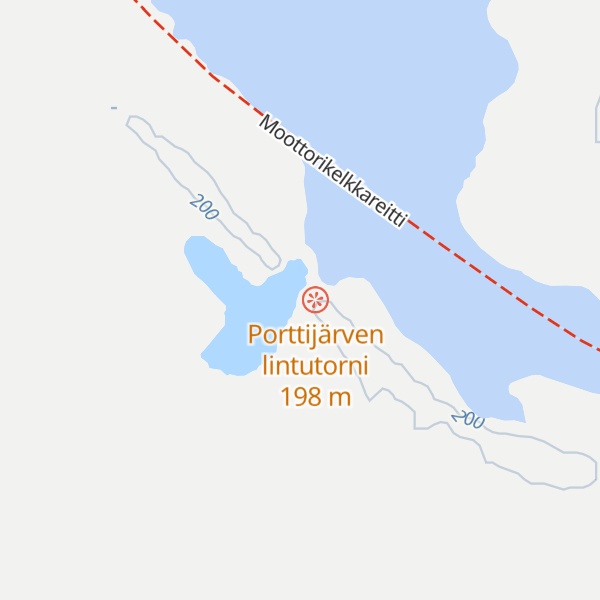 Map of Porttijärven autiotupa
