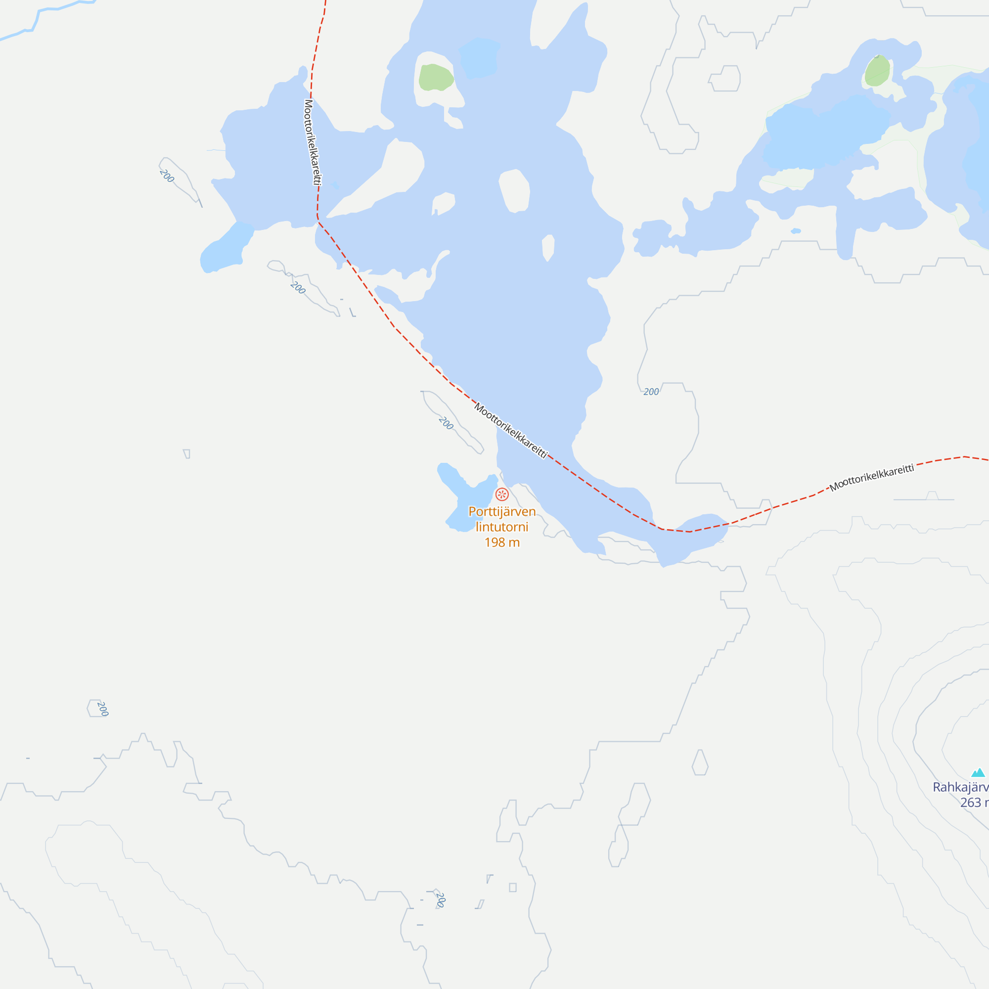 Porttijärven autiotupa map