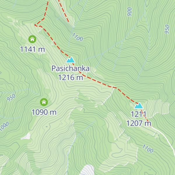 Map of Hata Z Burzhuikoyu