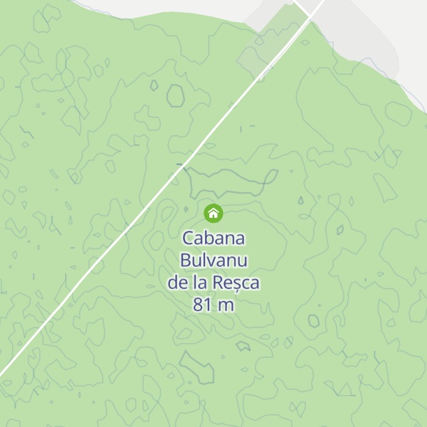 Map of Cabana Bulvanu de la Reșca