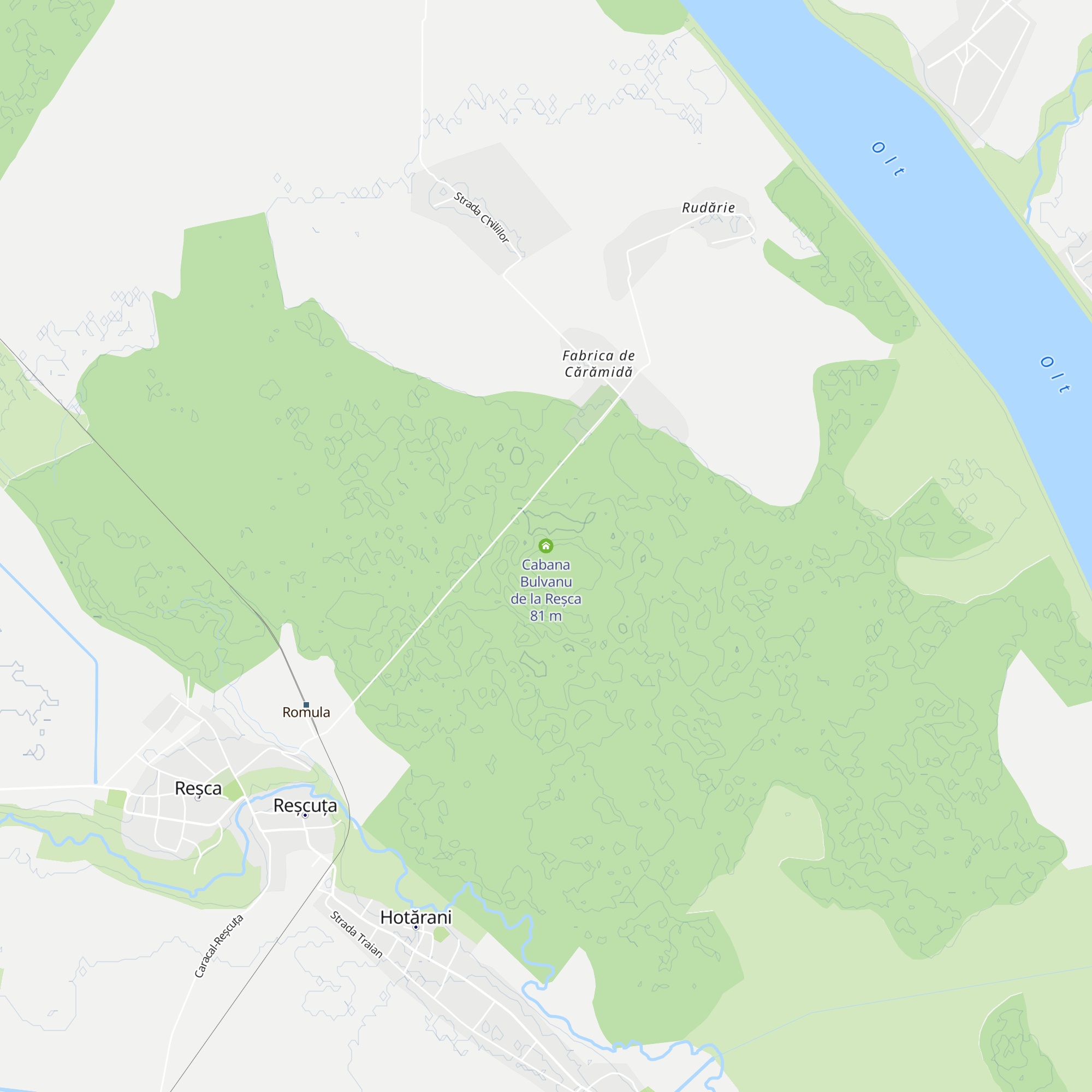 Cabana Bulvanu de la Reșca map