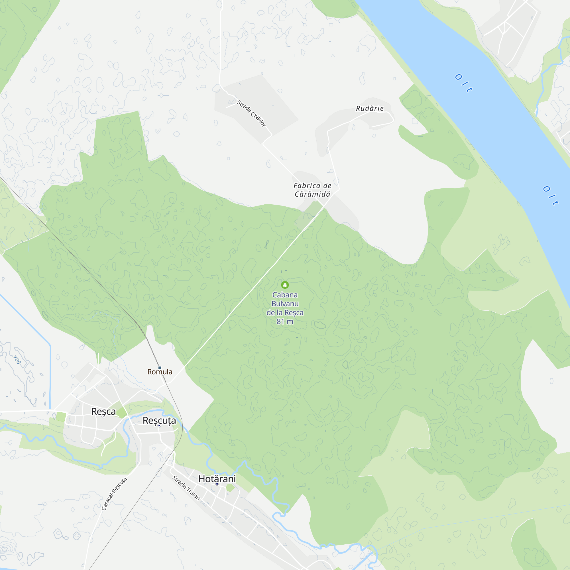 Cabana Bulvanu de la Reșca map