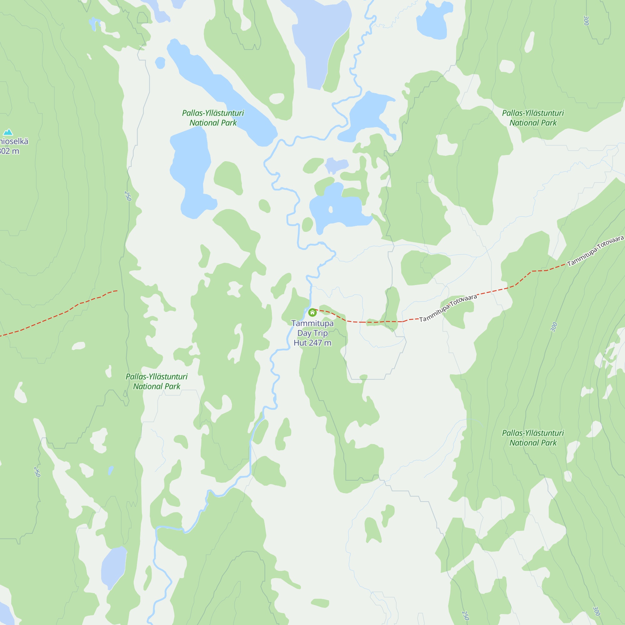 Tammitupa Day Trip Hut map