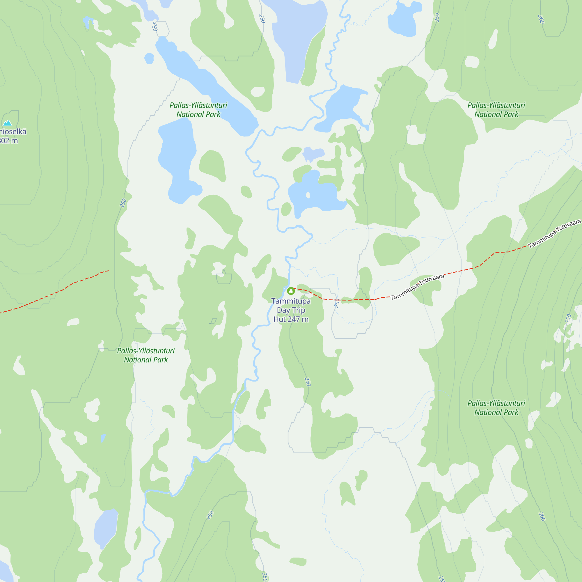 Tammitupa Day Trip Hut map