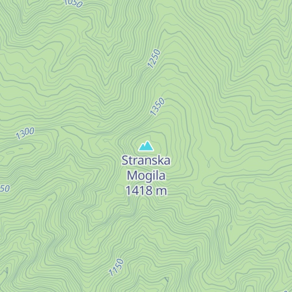 Map of Stranska Mogila