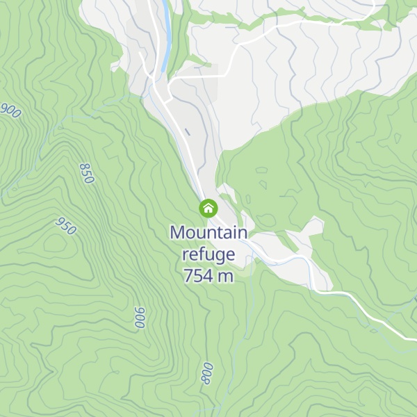 Map of Mountain refuge