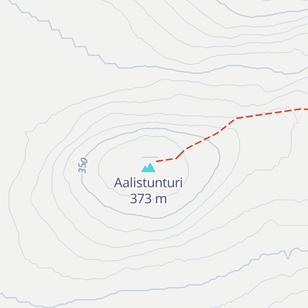 Map of Aalistunturin autiotupa