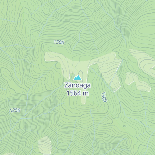 Map of Zănoaga