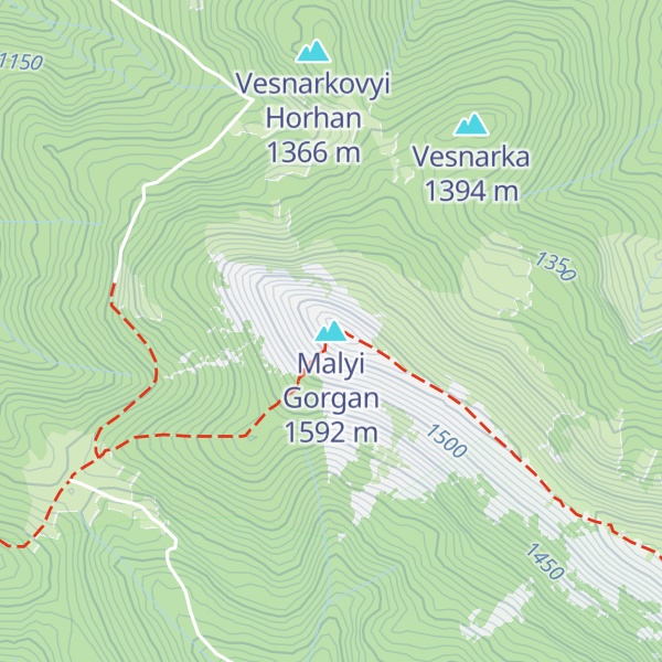 Map of Malyi Gorgan