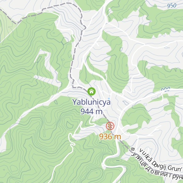 Map of Yablunicya