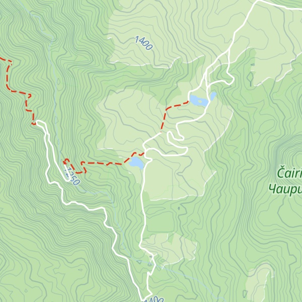 Map of Chairski Ezera