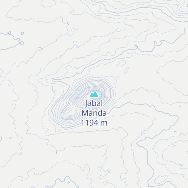 Map of Jabal Manda