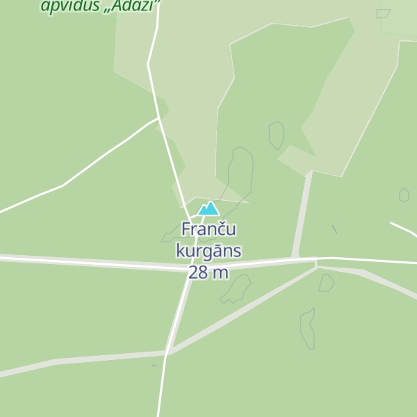 Map of Franču kurgāns