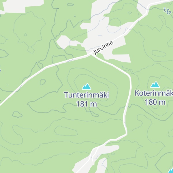 Map of Tunterinmäki