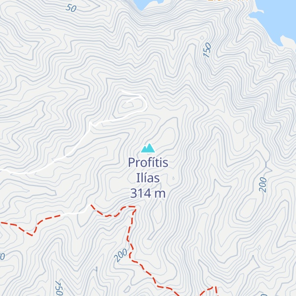 Map of Profítis Ilías