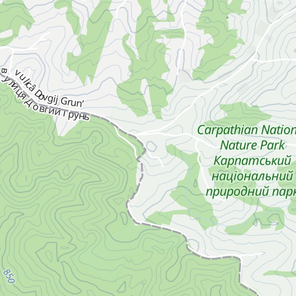Map of Yablunytsia
