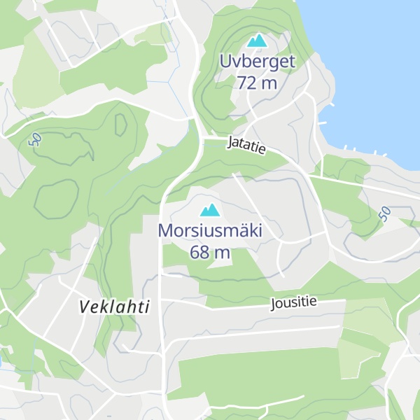Map of Morsiusmäki