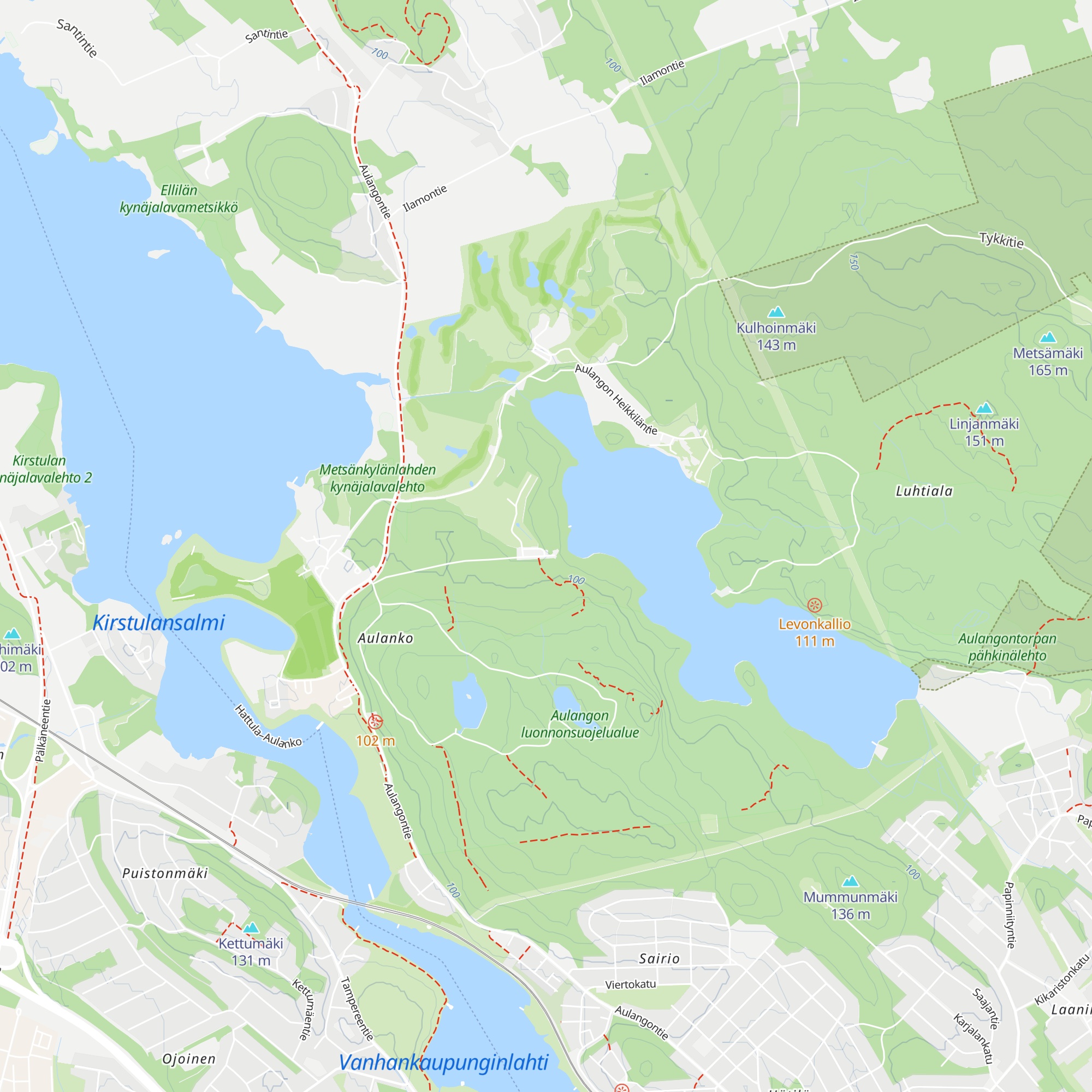 Aulangonjärven kota map