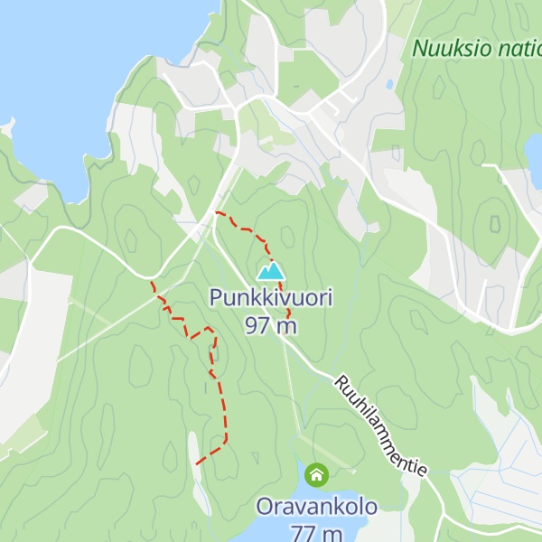 Map of Punkkivuori