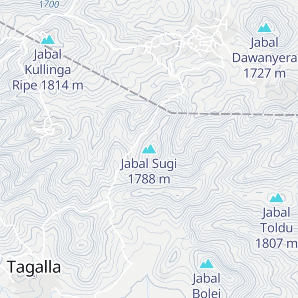 Map of Jabal Sugi