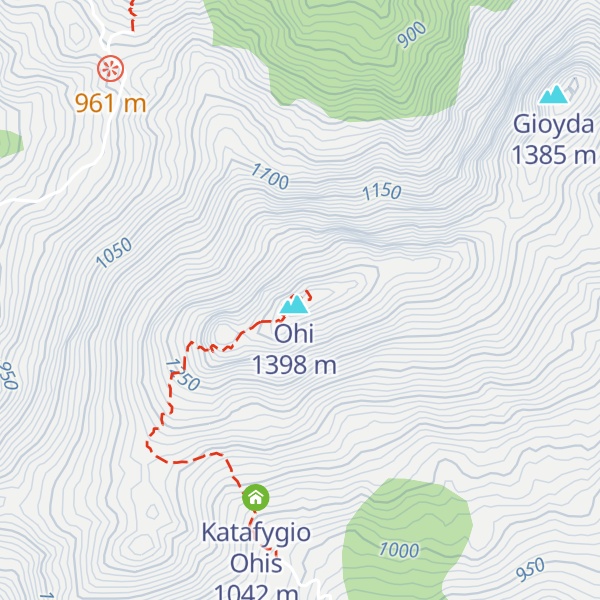 Map of Profitis Ilias