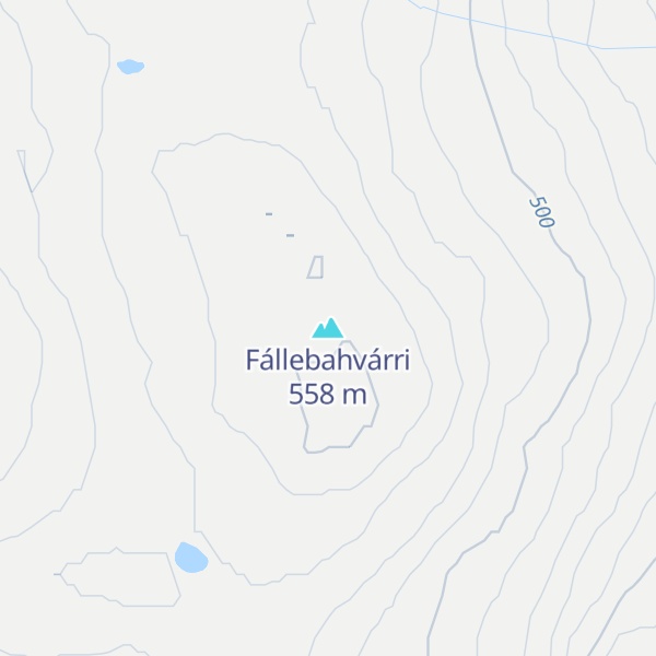 Map of Fállebahvárri