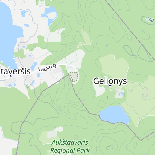 Map of Gelionių kalva