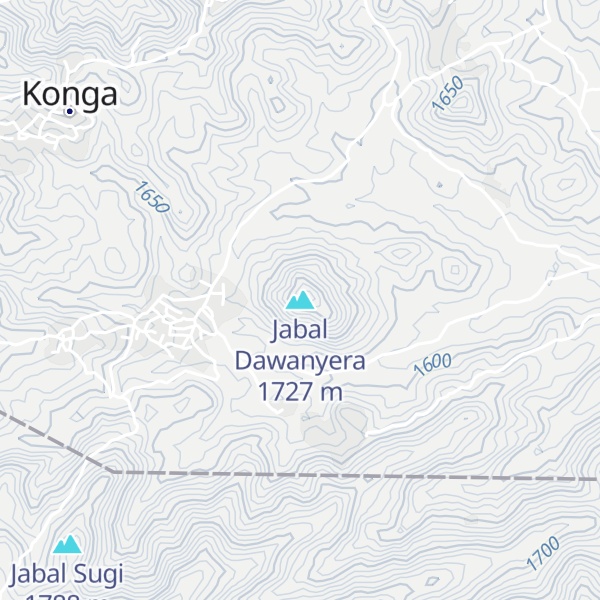 Map of Jabal Dawanyera