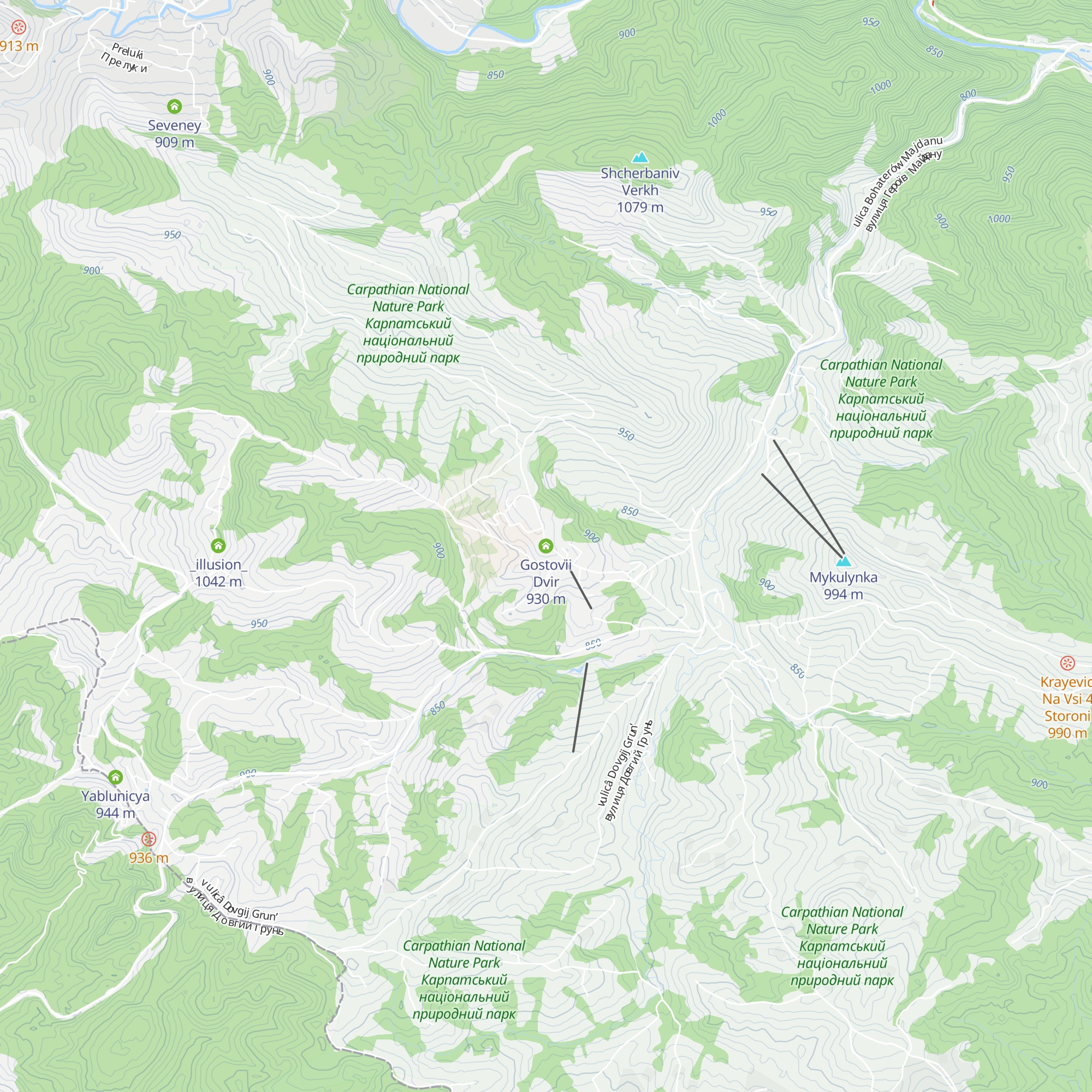 Gostovii Dvir map