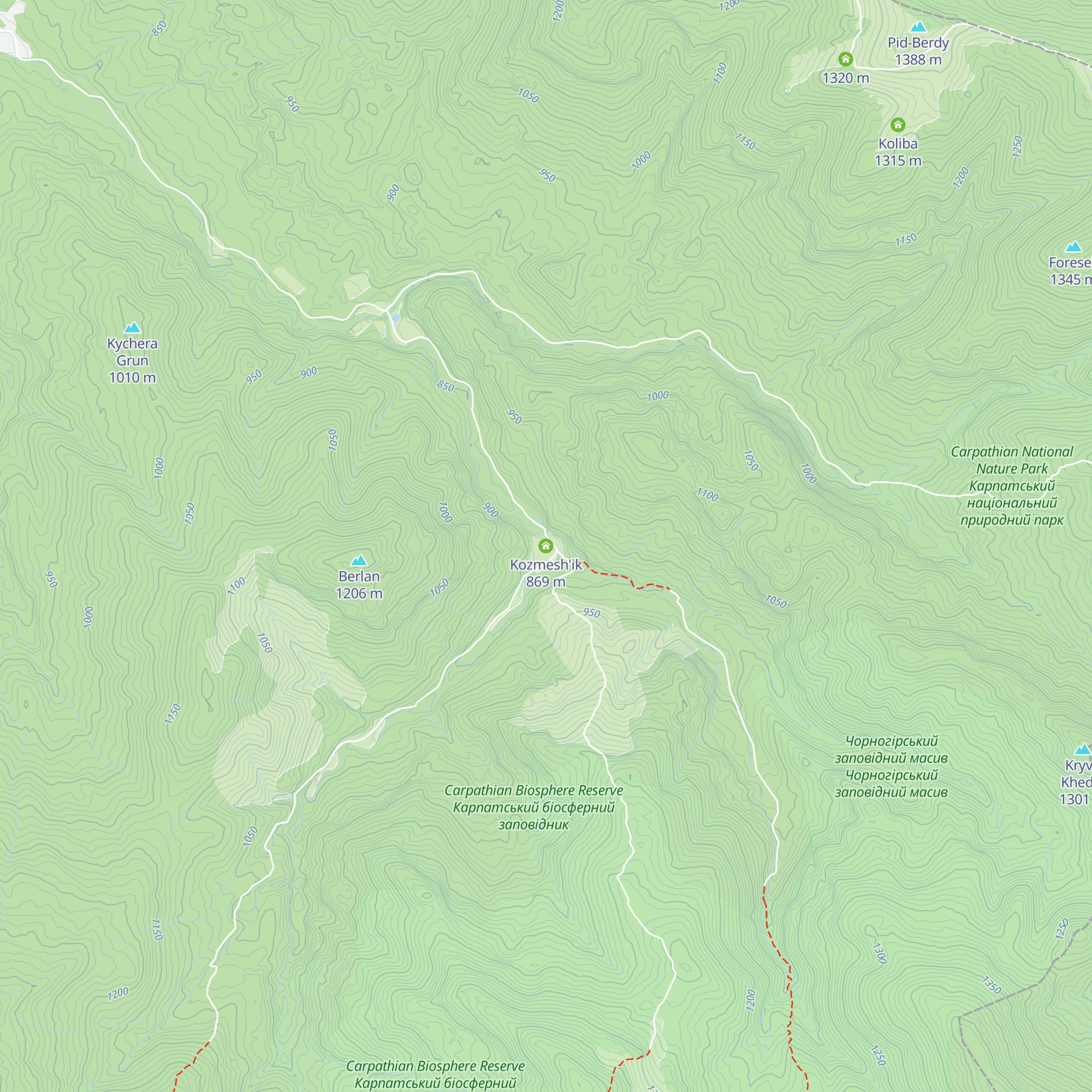Kozmesh'ik map