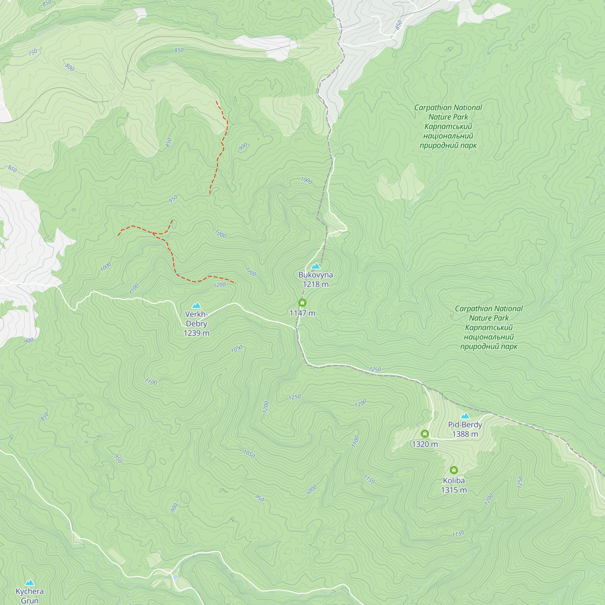 Koliba map