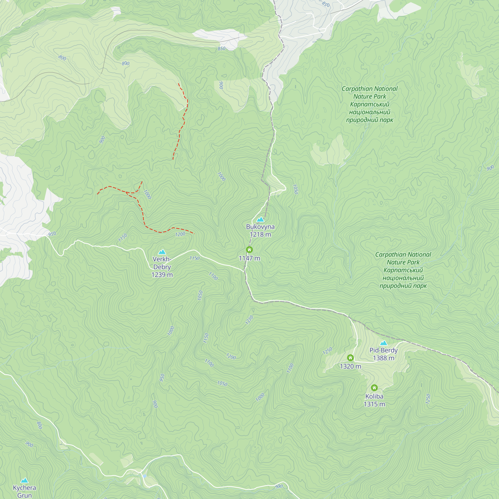 Koliba map