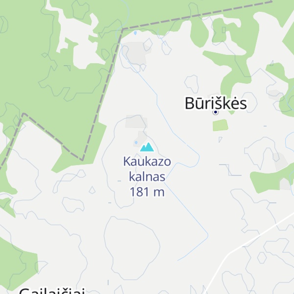 Map of Kaukazo kalnas