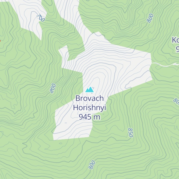 Map of Brovach Horishnyi
