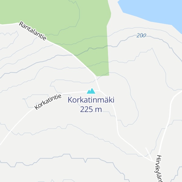 Map of Korkatinmäki