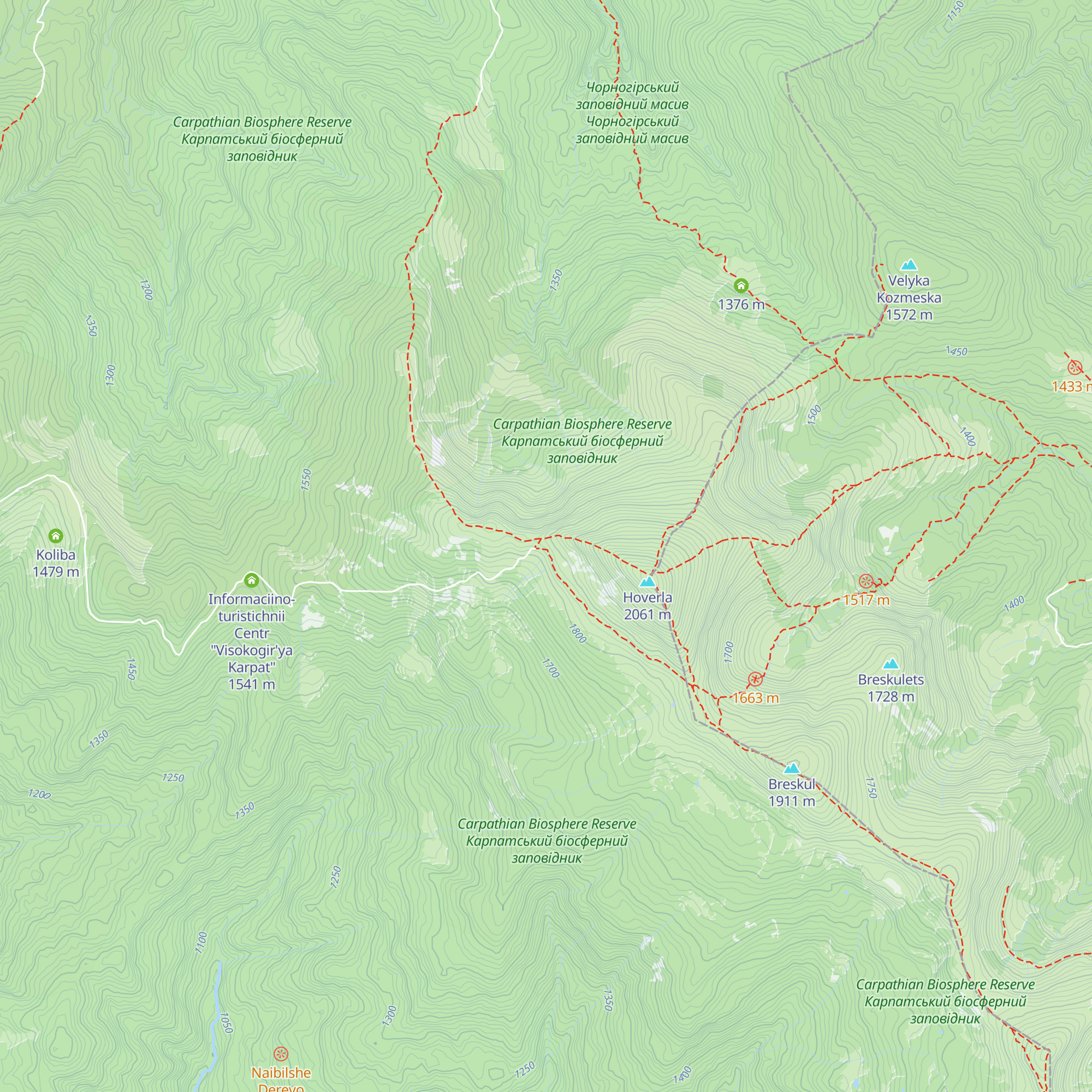 Ekologichnii Punkt "U Pidnizhzhi Goverli" map