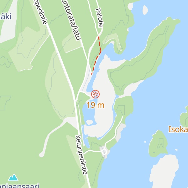 Map of Haapajärven tekoaltaan kota