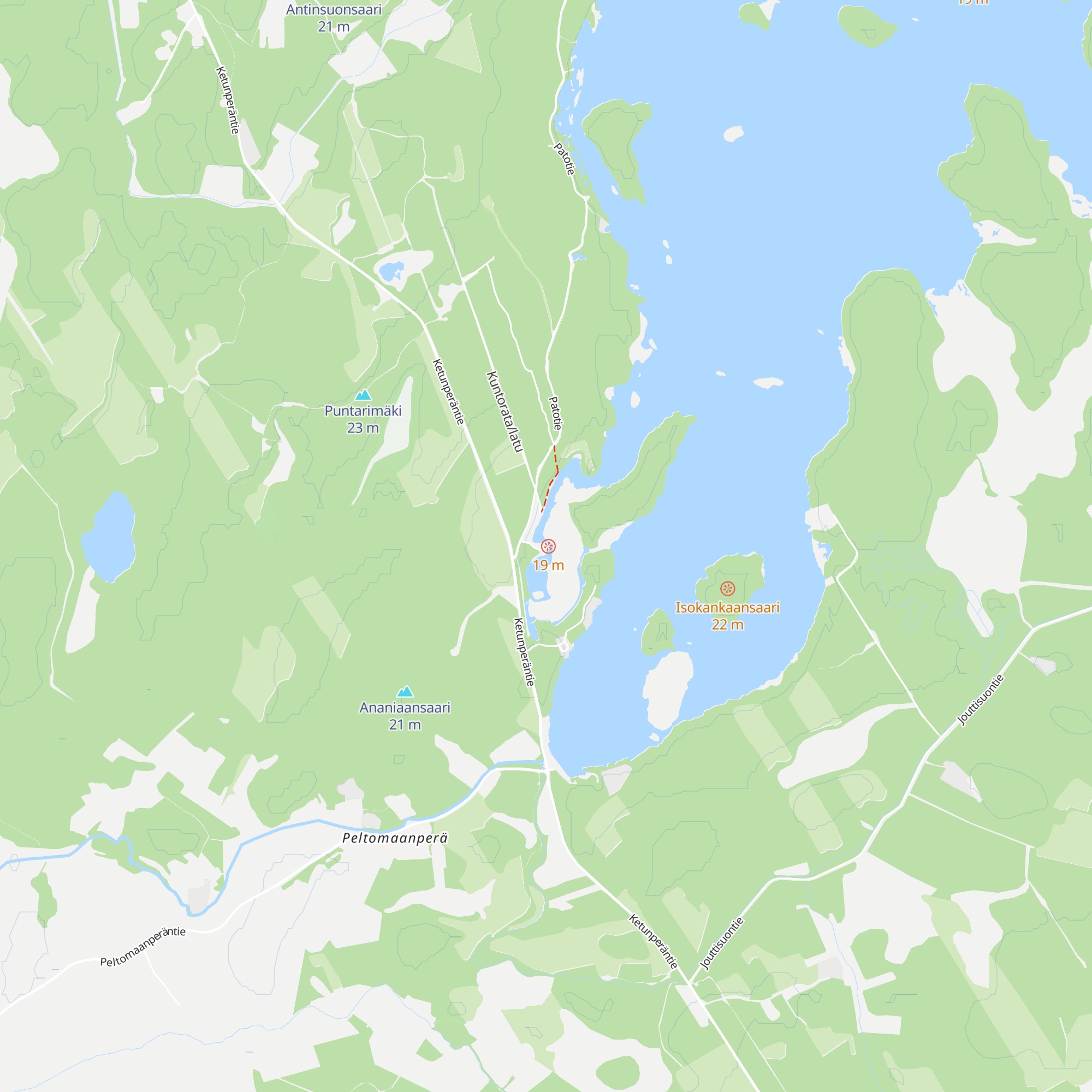 Haapajärven tekoaltaan kota map