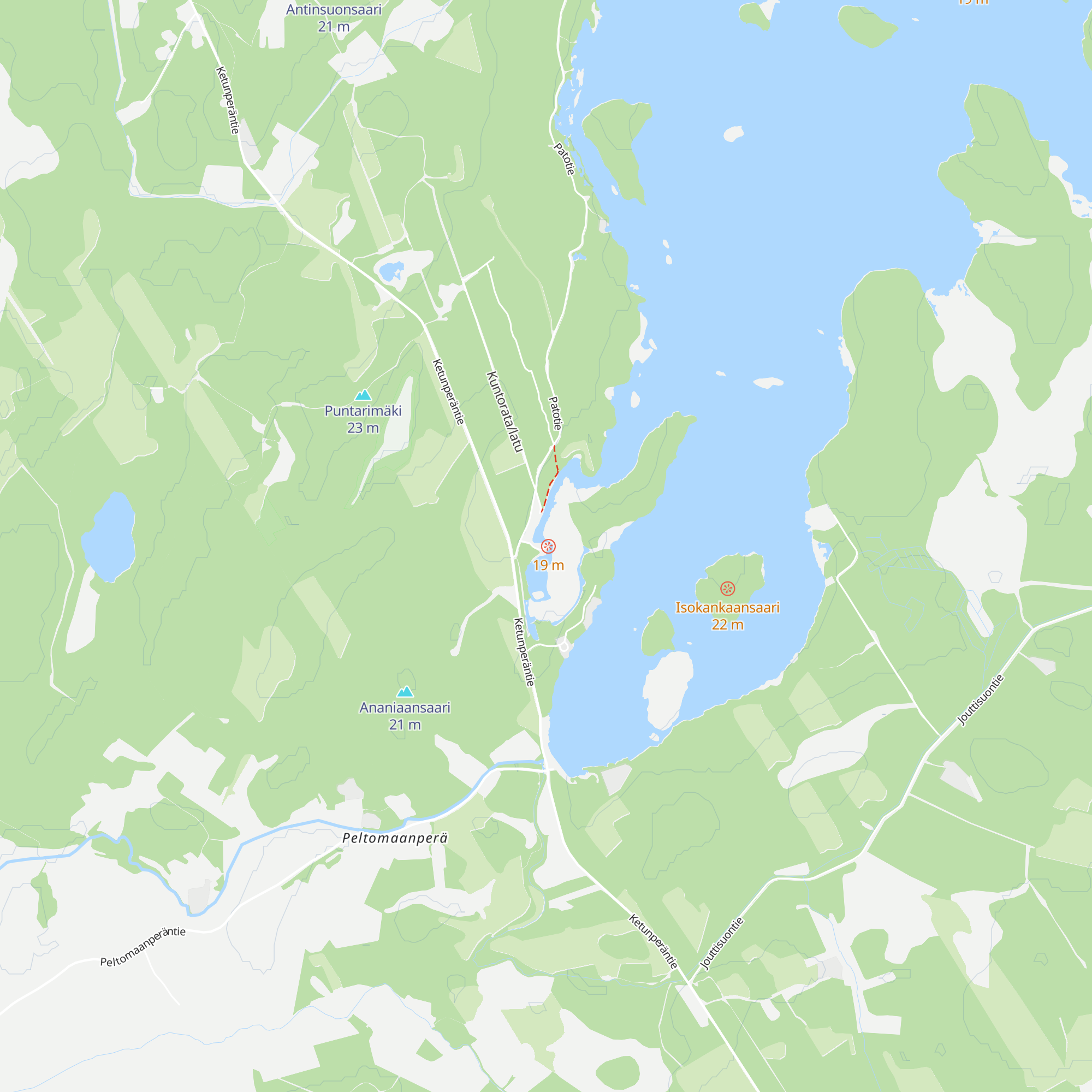 Haapajärven tekoaltaan kota map