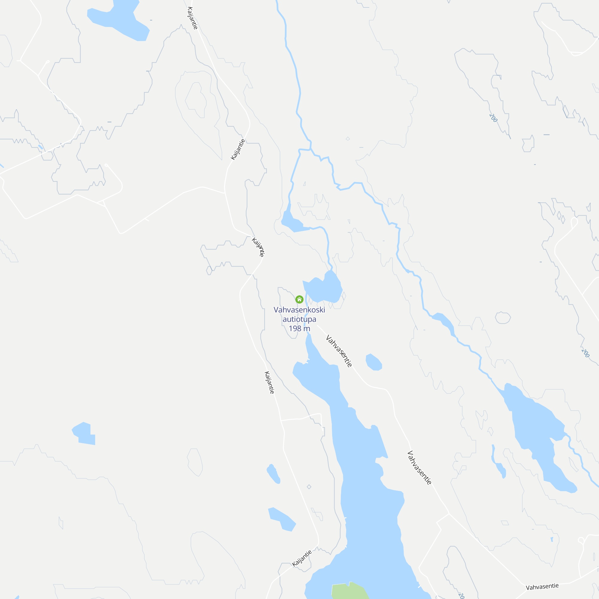 Vahvasenkoski autiotupa map