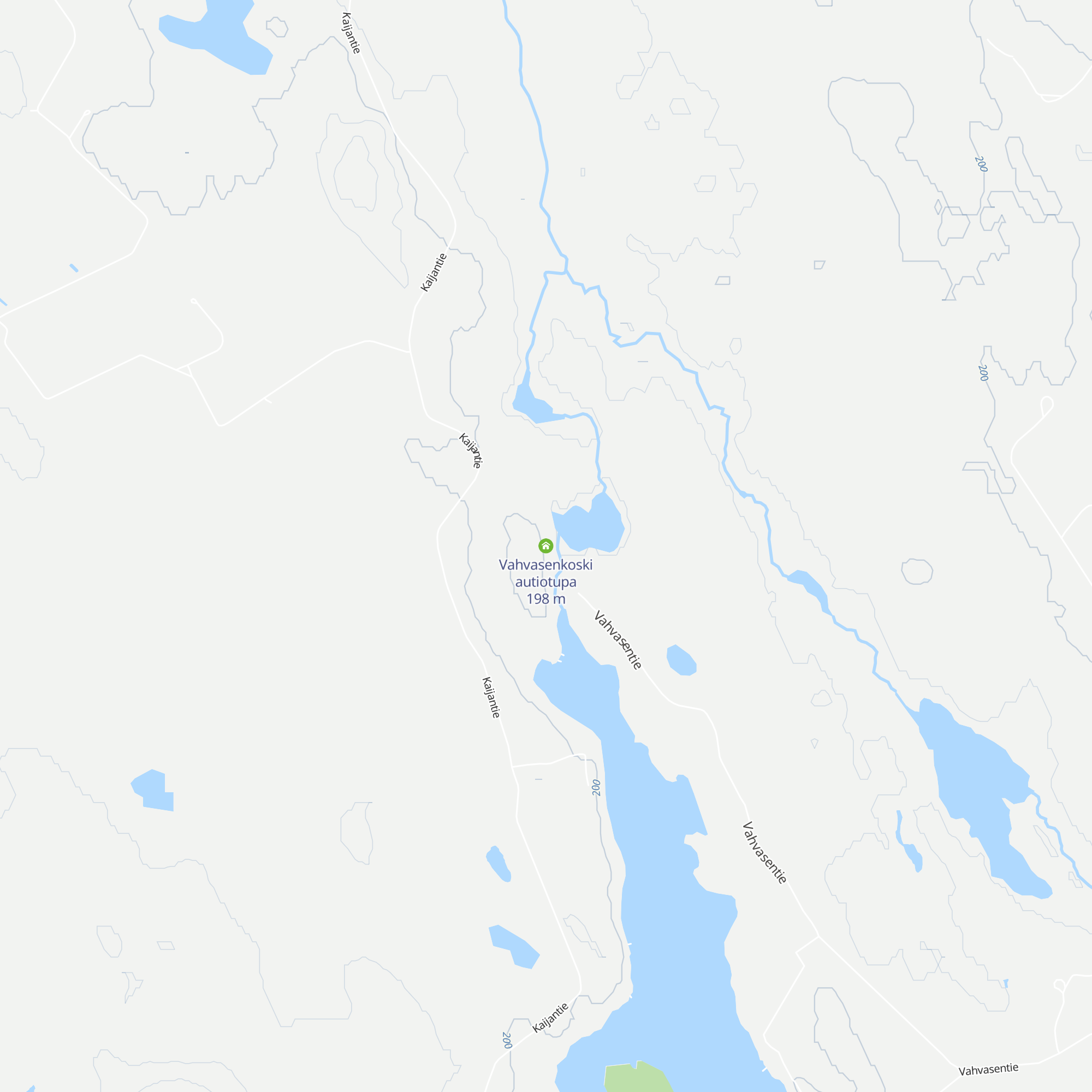 Vahvasenkoski autiotupa map