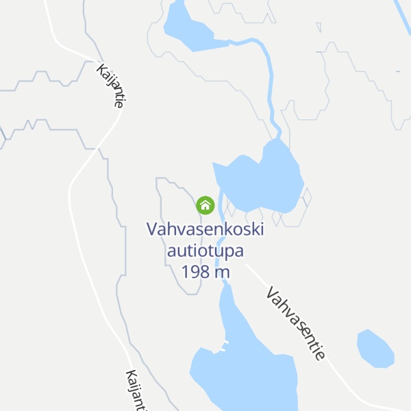 Map of Vahvasenkoski autiotupa