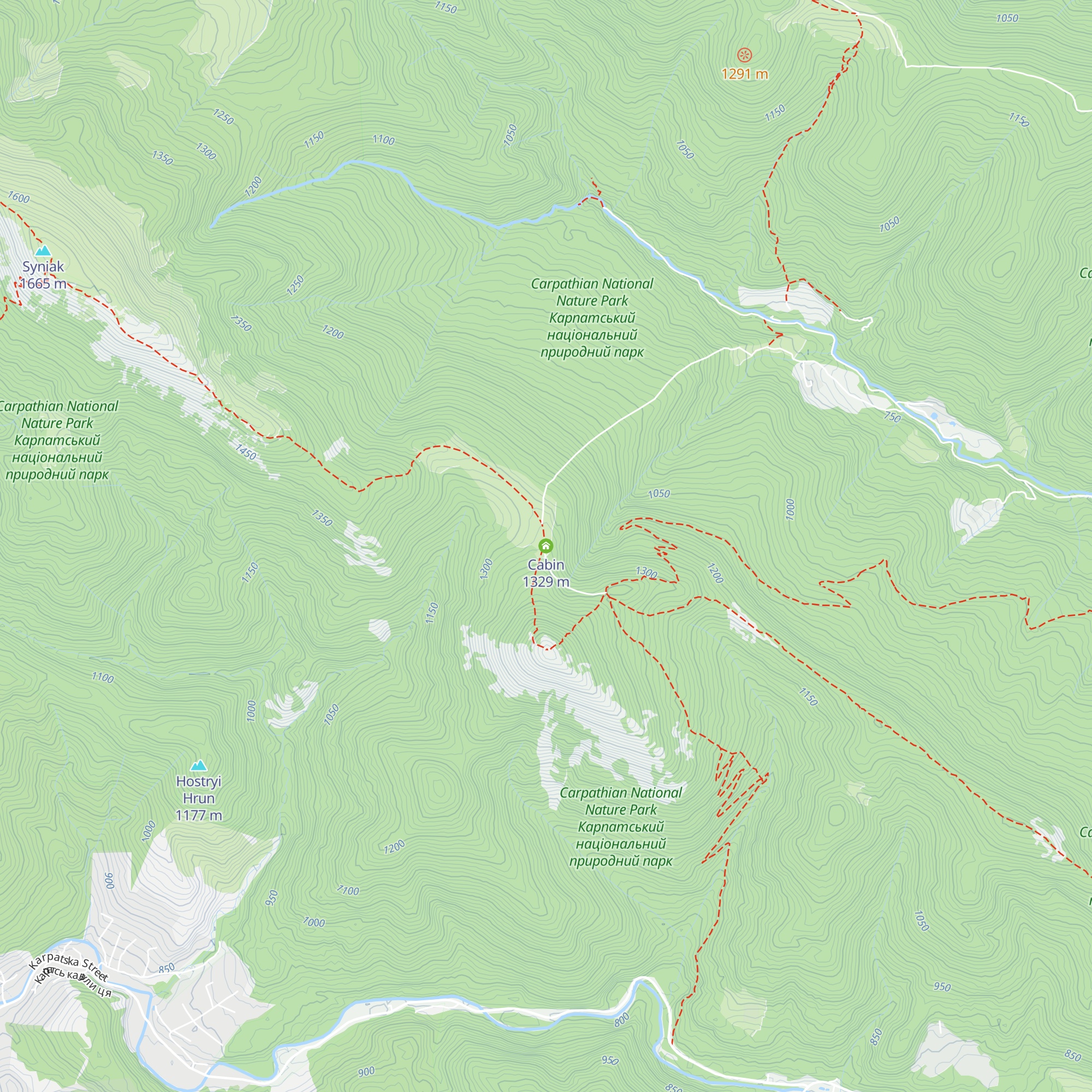 Cabin map