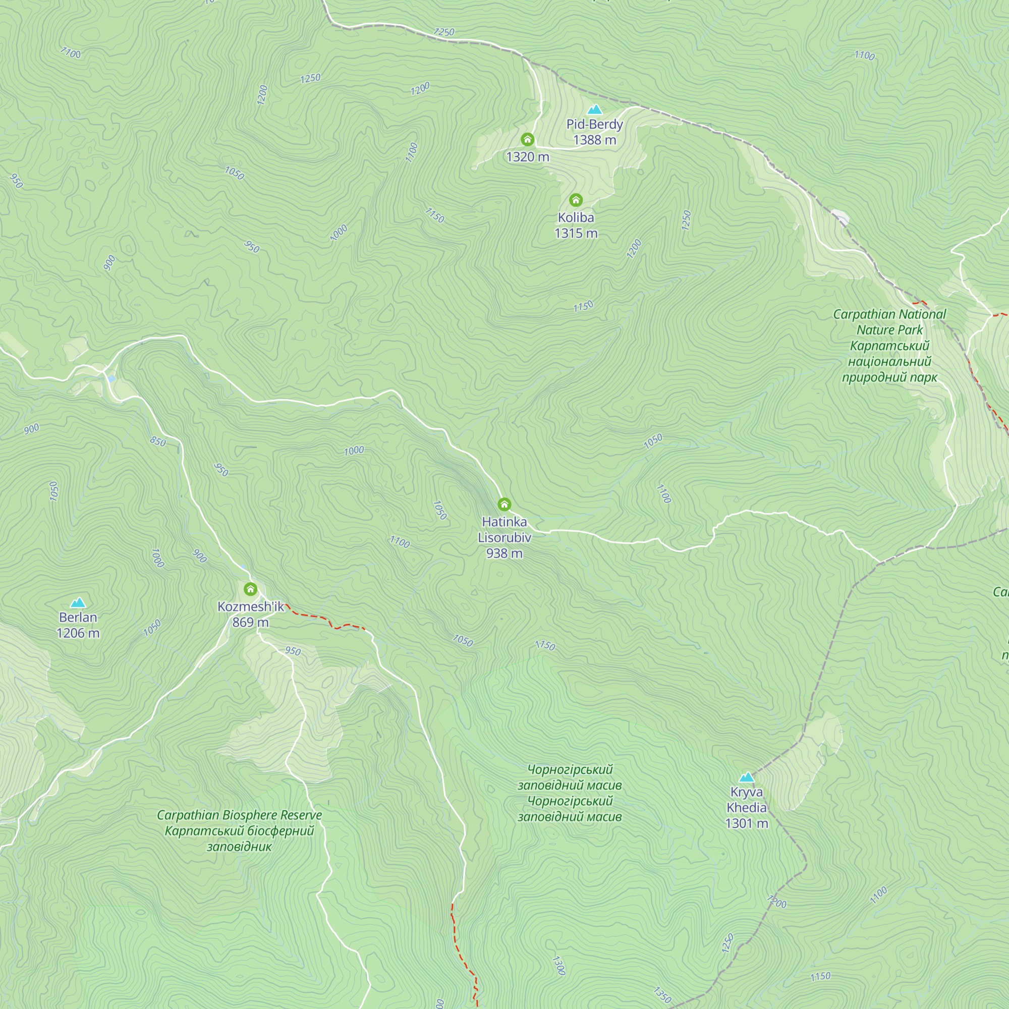 Hatinka Lisorubiv map