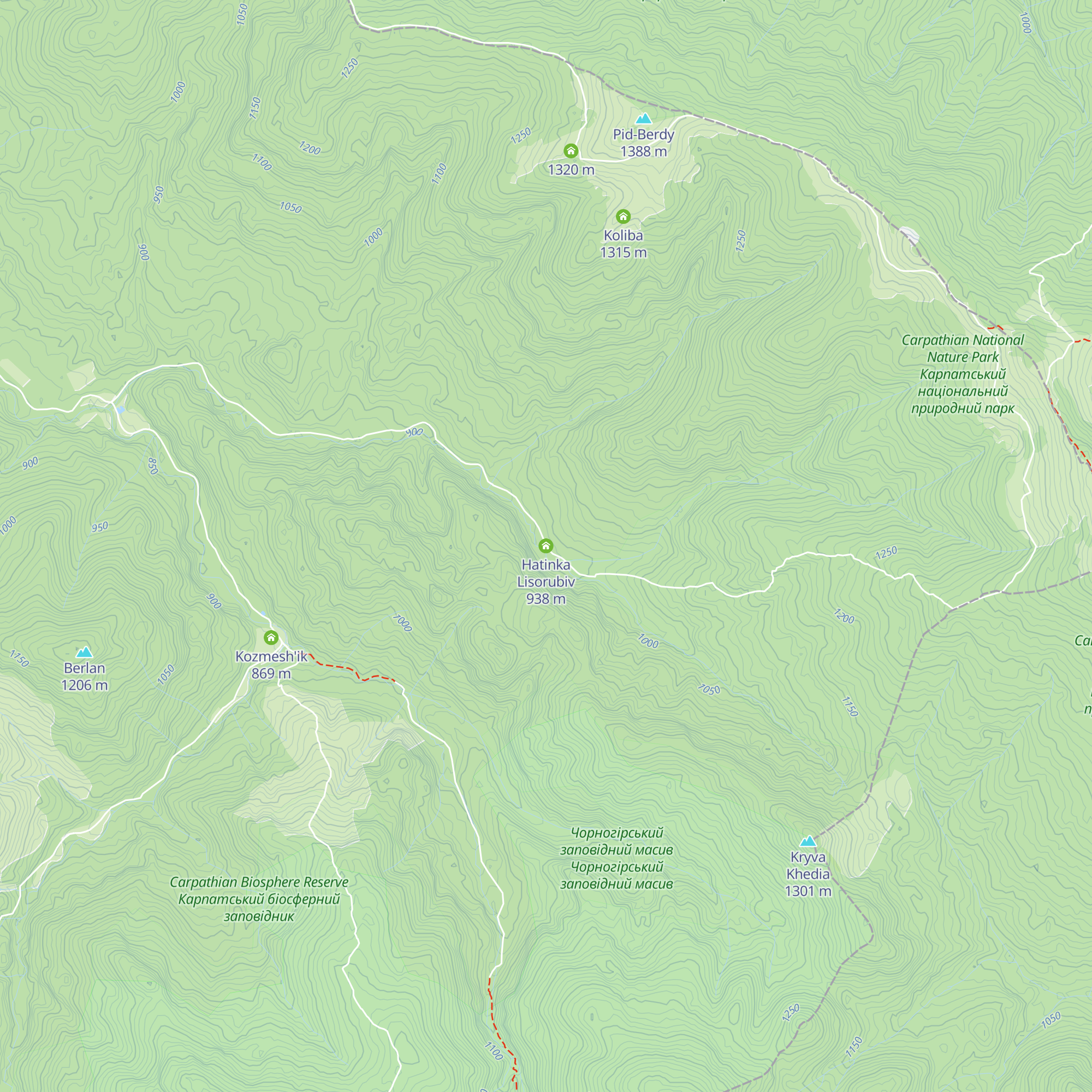 Hatinka Lisorubiv map