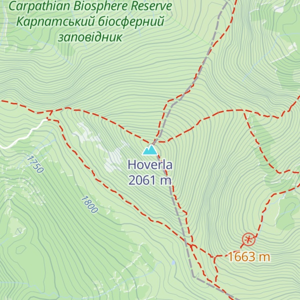 Map of Hoverla