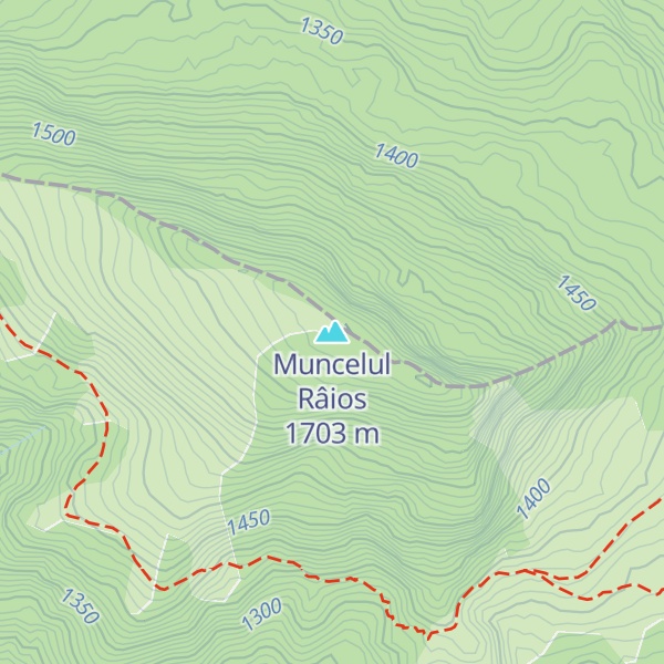 Map of Muncelul Râios