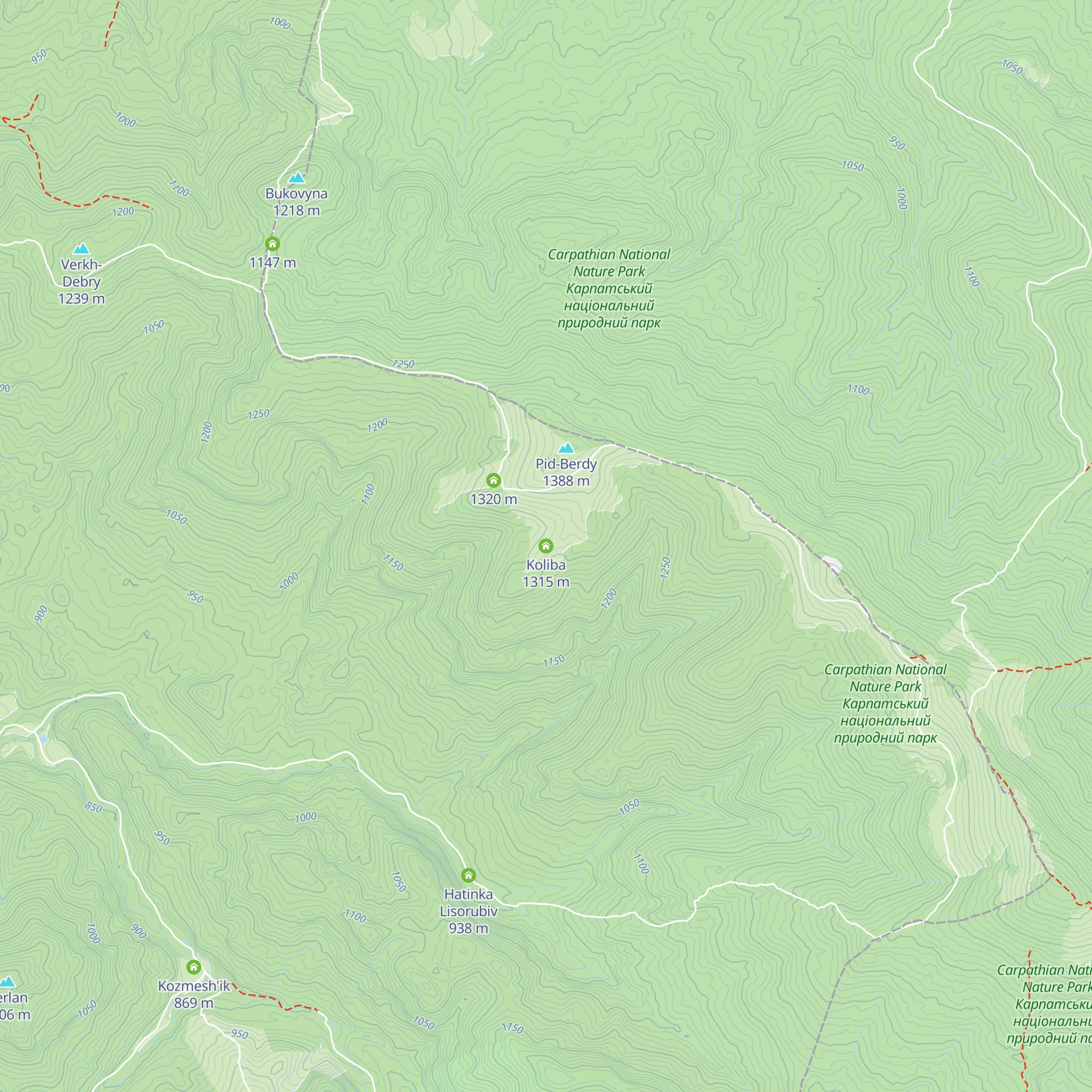 Koliba map