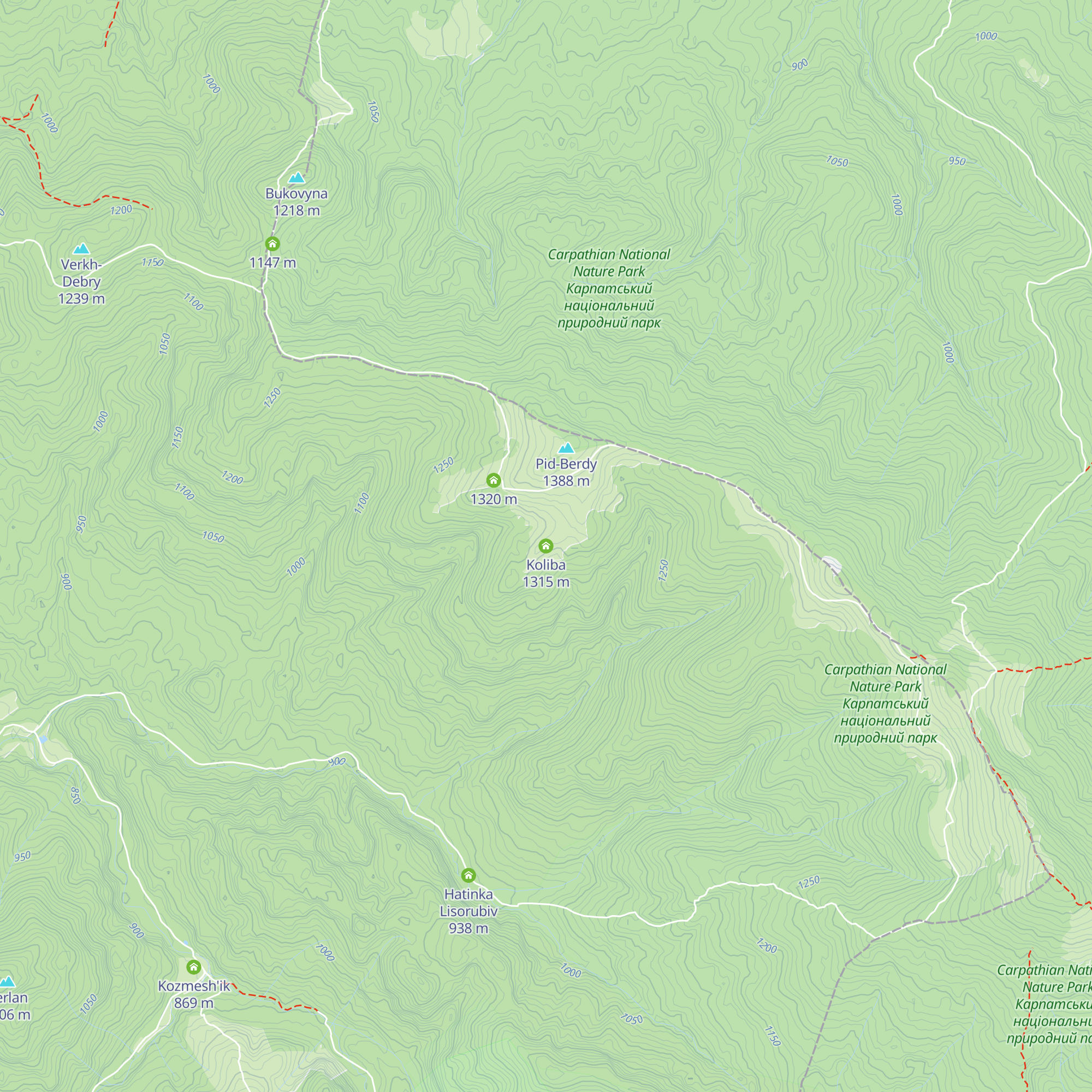Koliba map